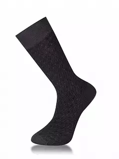 Комфортные носки из бамбуковой ткани LT26820-1 MUDOMAY антрацит (6 пар)